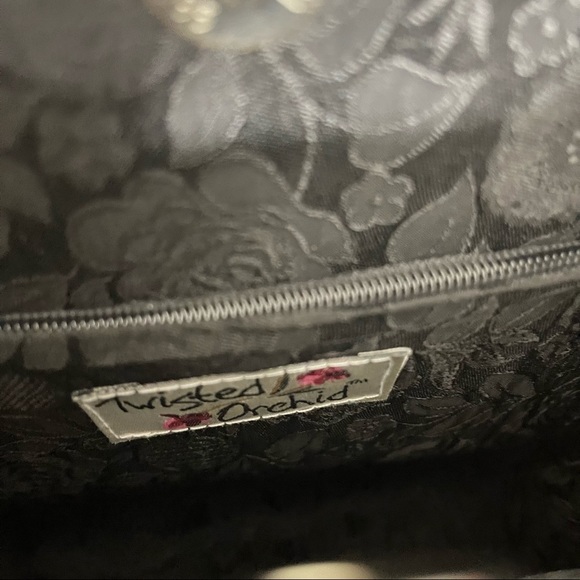 Vintage Twisted Orchid Mother of Pearl Shell Handbag - Picture 12 of 16